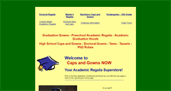 Desktop Screenshot of capsandgownsnow.com